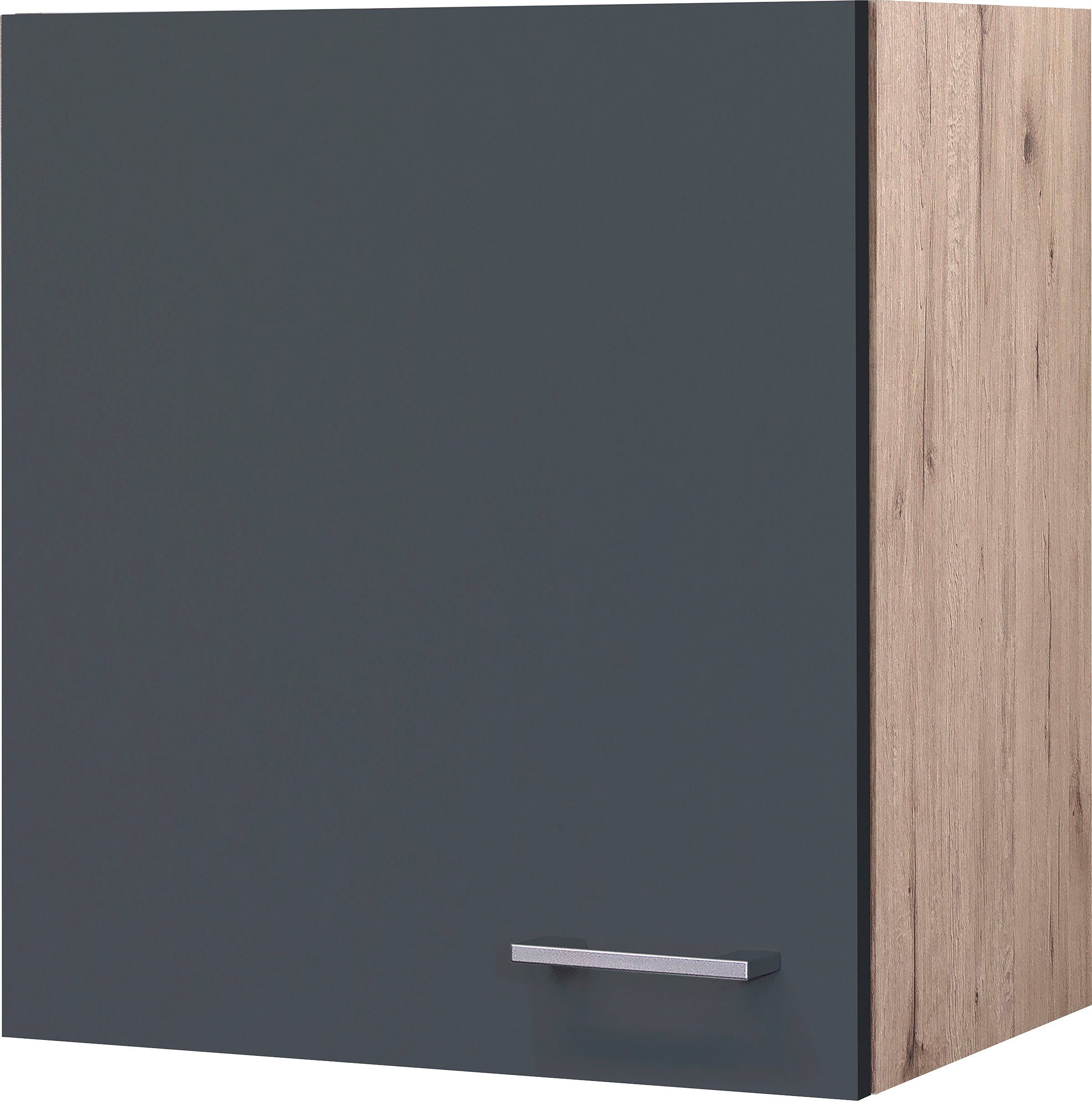 Flex-Well Exclusiv Oberschrank Morena 50 cm Basaltgrau matt - San Remo Eich günstig online kaufen