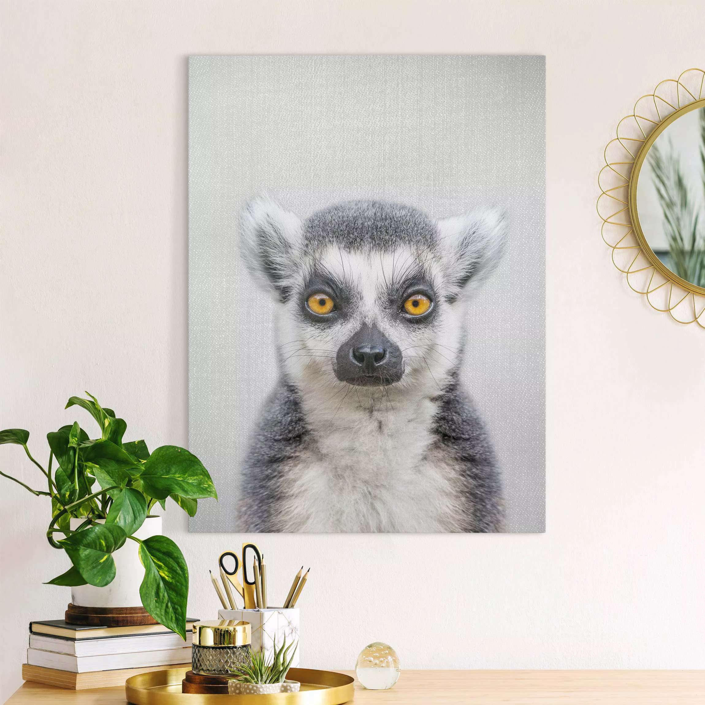 Leinwandbild Lemur Ludwig günstig online kaufen