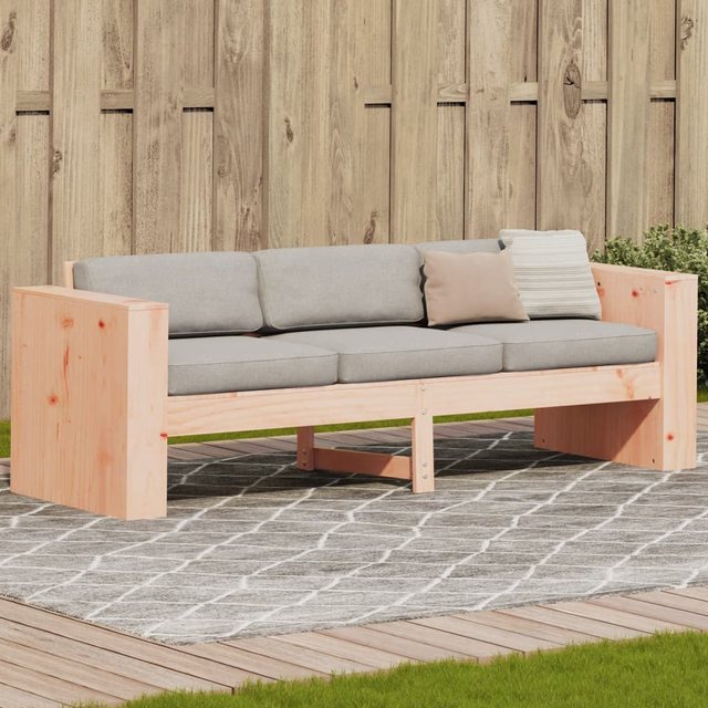 vidaXL Loungesofa Gartensofa 3-Sitzer 189x60x62 cm Massivholz Douglasie günstig online kaufen