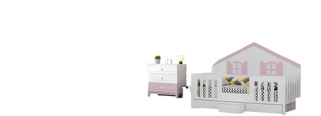 Xlmoebel Bett Kinderzimmer Set mit stilvollem Bett und Kleiderschrank (2tlg günstig online kaufen