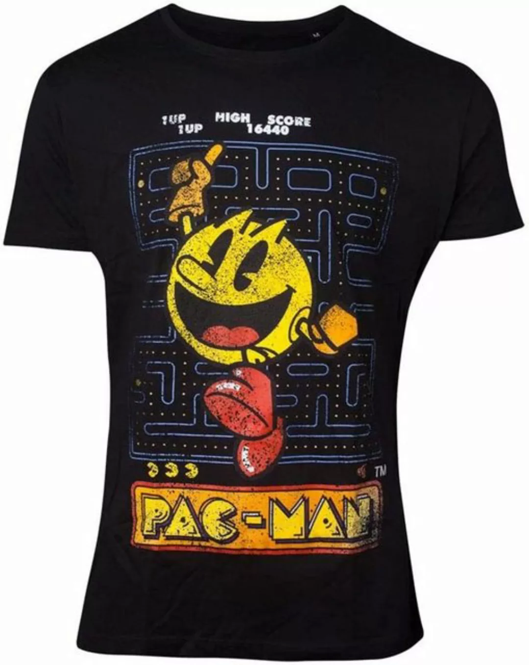 Pac-Man Print-Shirt PACMAN T-Shirt Computer Retrogames Shirt Herren günstig online kaufen
