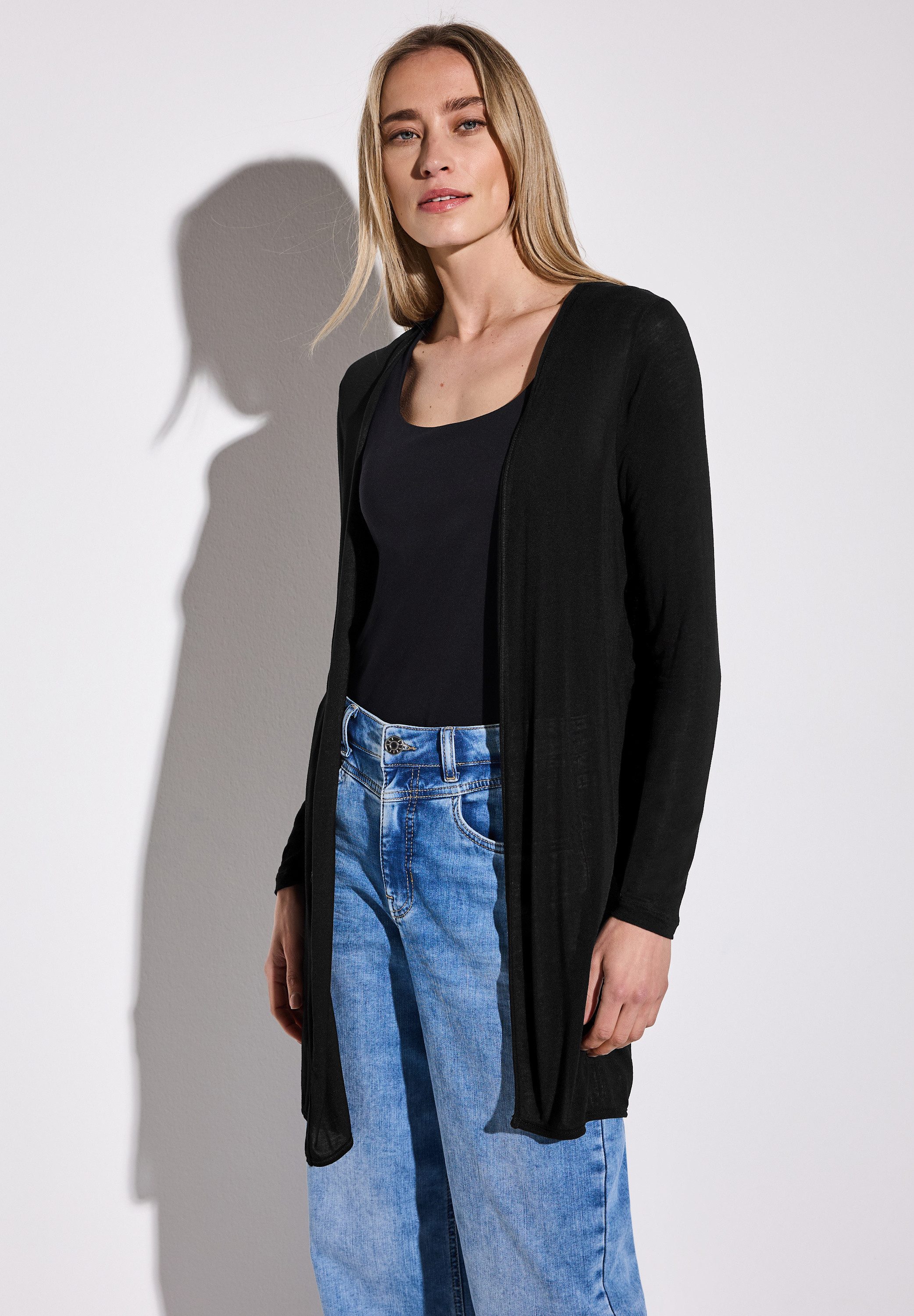 STREET ONE Cardigan, aus softem Materialmix günstig online kaufen