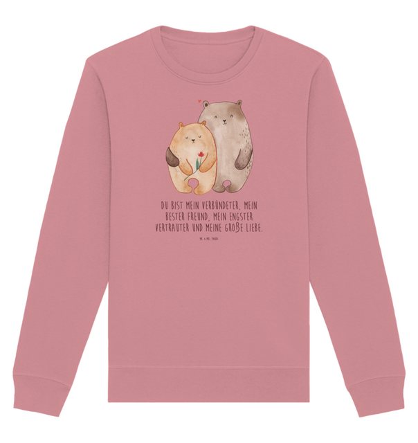 Mr. & Mrs. Panda Longpullover Größe L Bären Liebe - Canyon Pink - Geschenk, günstig online kaufen