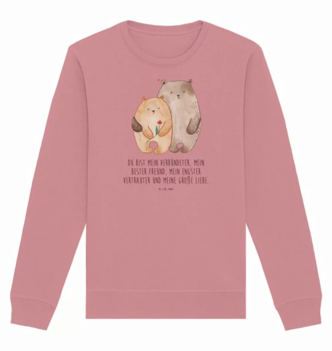 Mr. & Mrs. Panda Longpullover Größe L Bären Liebe - Canyon Pink - Geschenk, günstig online kaufen