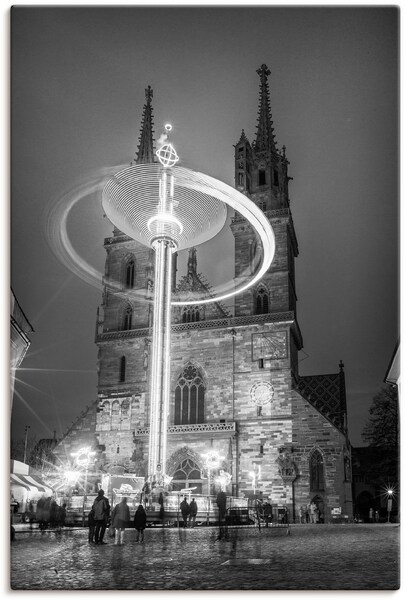 Artland Leinwandbild "Auf dem Münsterplatz", Deutschland, (1 St.), auf Keil günstig online kaufen