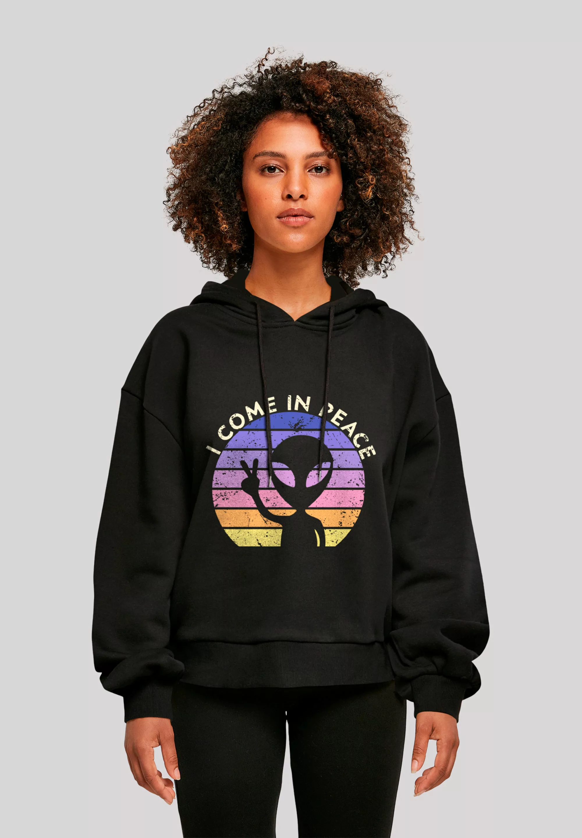 F4NT4STIC Sweatshirt "Alien Peace Sunset", Premium Qualität günstig online kaufen