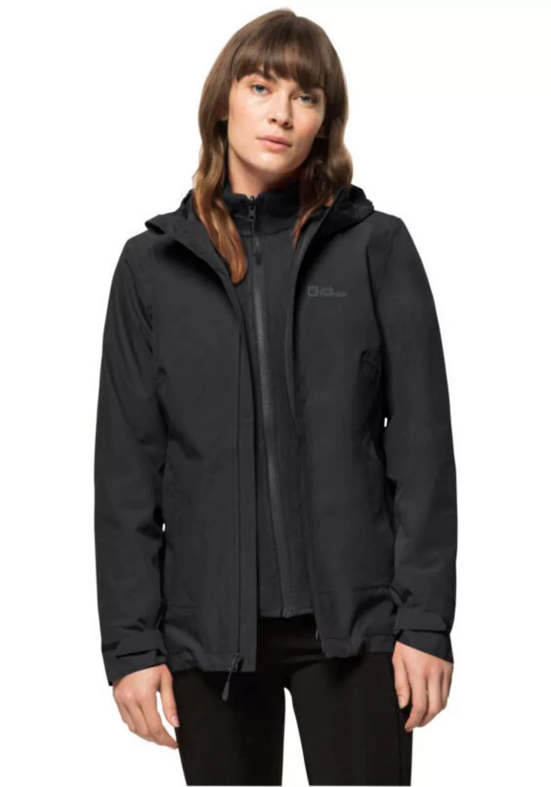 Jack Wolfskin Funktionsjacke "MOONRISE 3IN1 JKT W", mit Kapuze, mit wassera günstig online kaufen