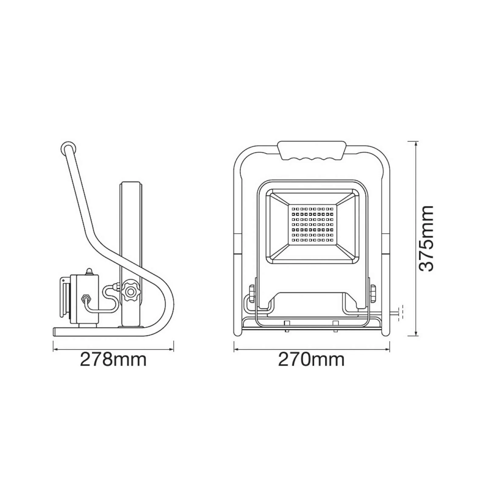 LEDVANCE Worklight R-Stand LED-Baustrahler 50 W günstig online kaufen