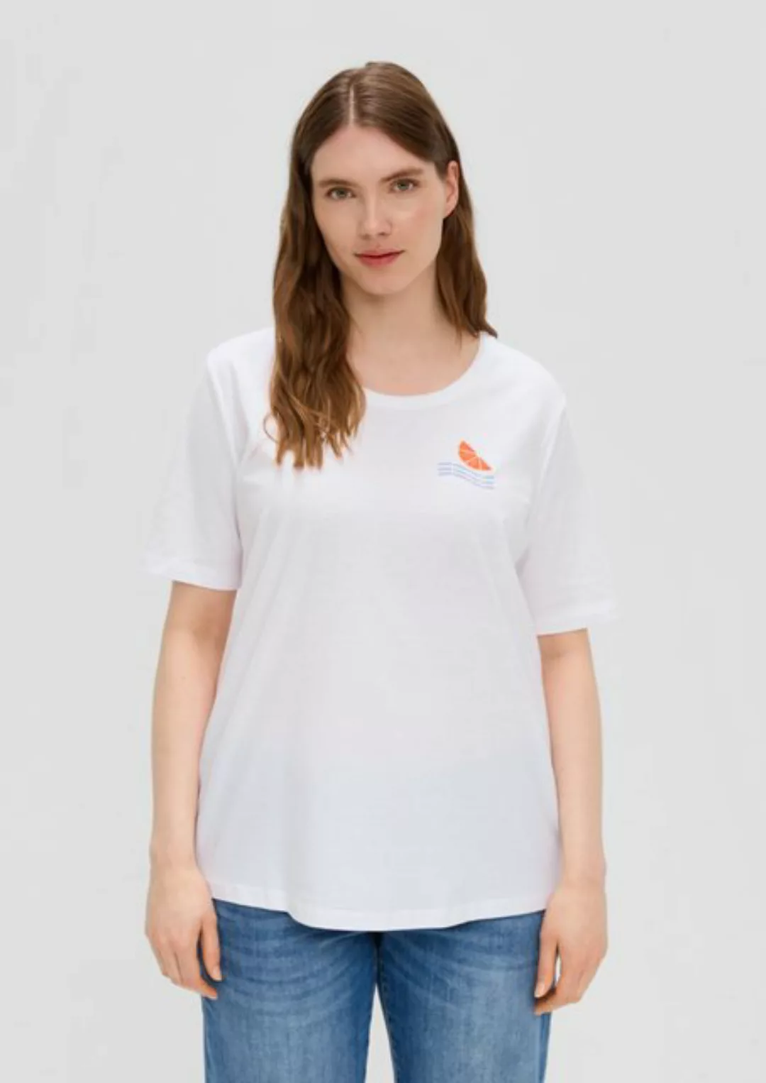 s.Oliver Kurzarmshirt Jerseyshirt mit Printdetail günstig online kaufen