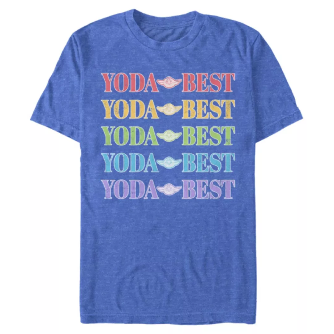 Star Wars - Yoda Best Rainbow - Männer T-Shirt günstig online kaufen
