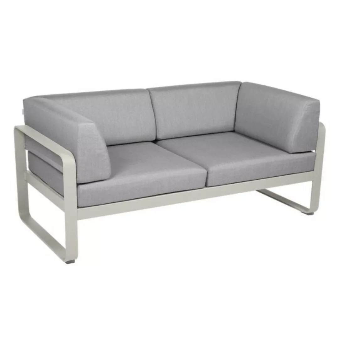 Bellevie 2-Sitzer Club Sofa A5 Lehmgrau 79 Flanellgrau günstig online kaufen