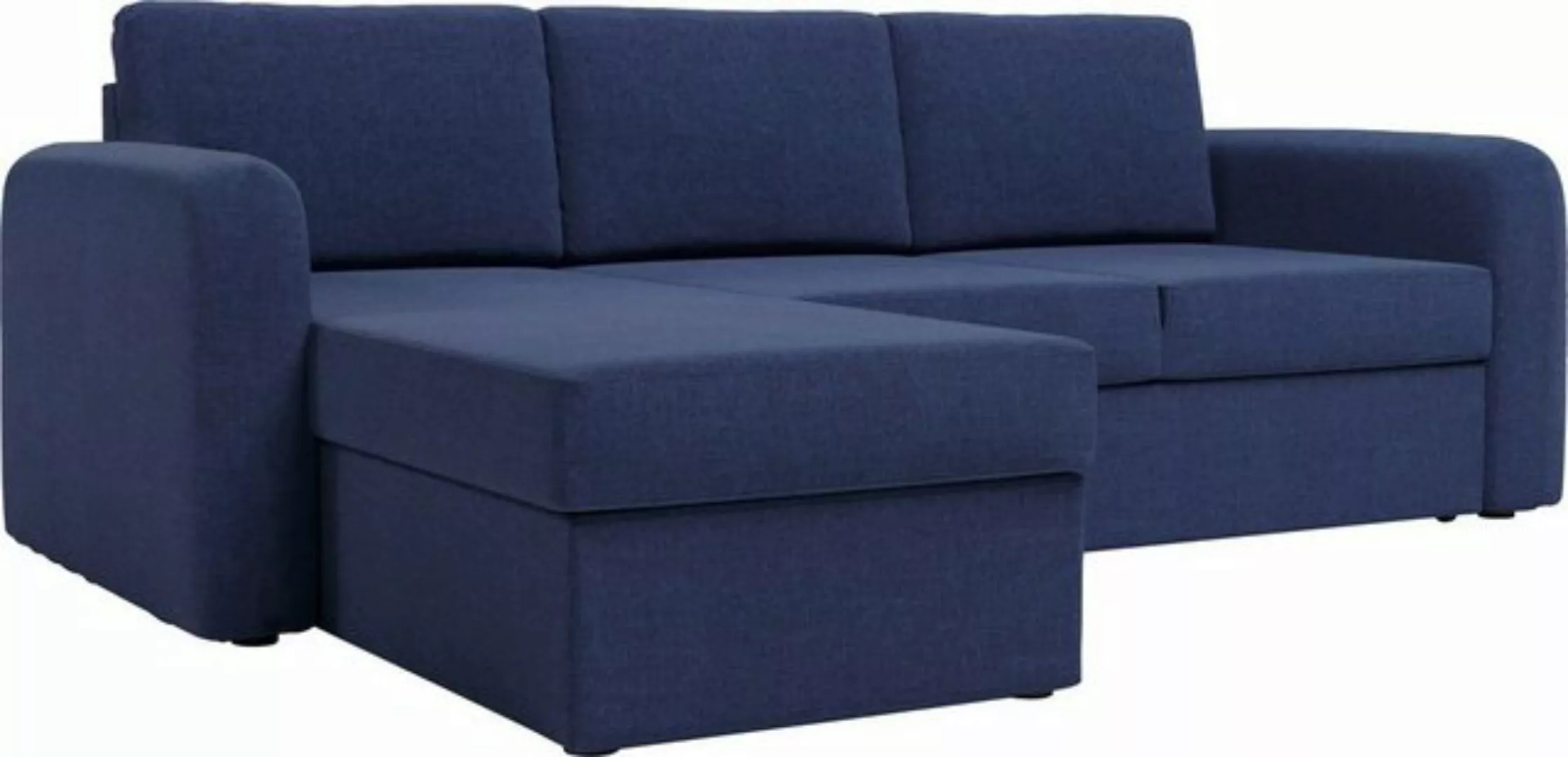 Home affaire Ecksofa "Delaware, Breite 223 cm, Webstoff fein, mit Stauraum" günstig online kaufen