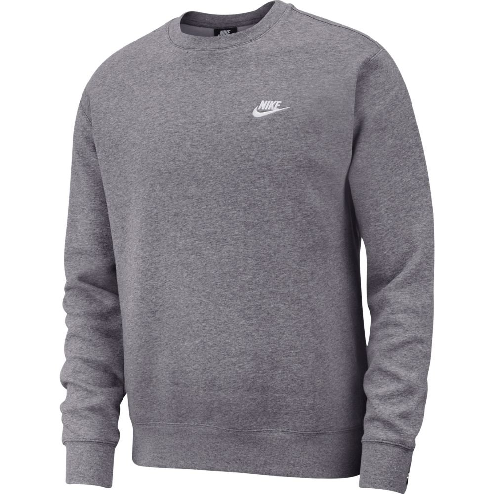 Nike Sportswear Club Crew Pullover XS Charcoal Heathr / White günstig online kaufen