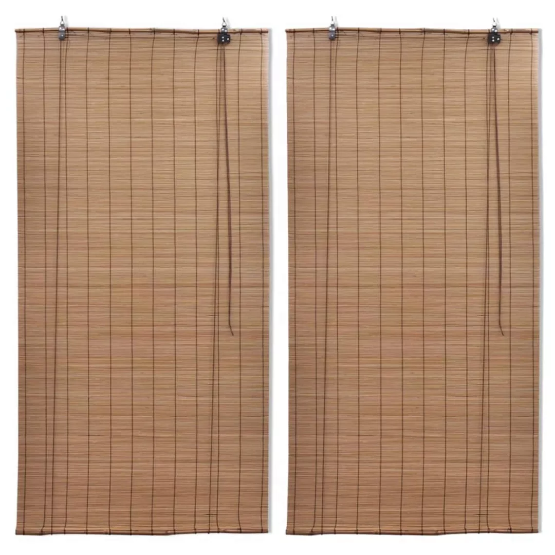Bambusrollos 2 Stk. 100x160 Cm Braun günstig online kaufen