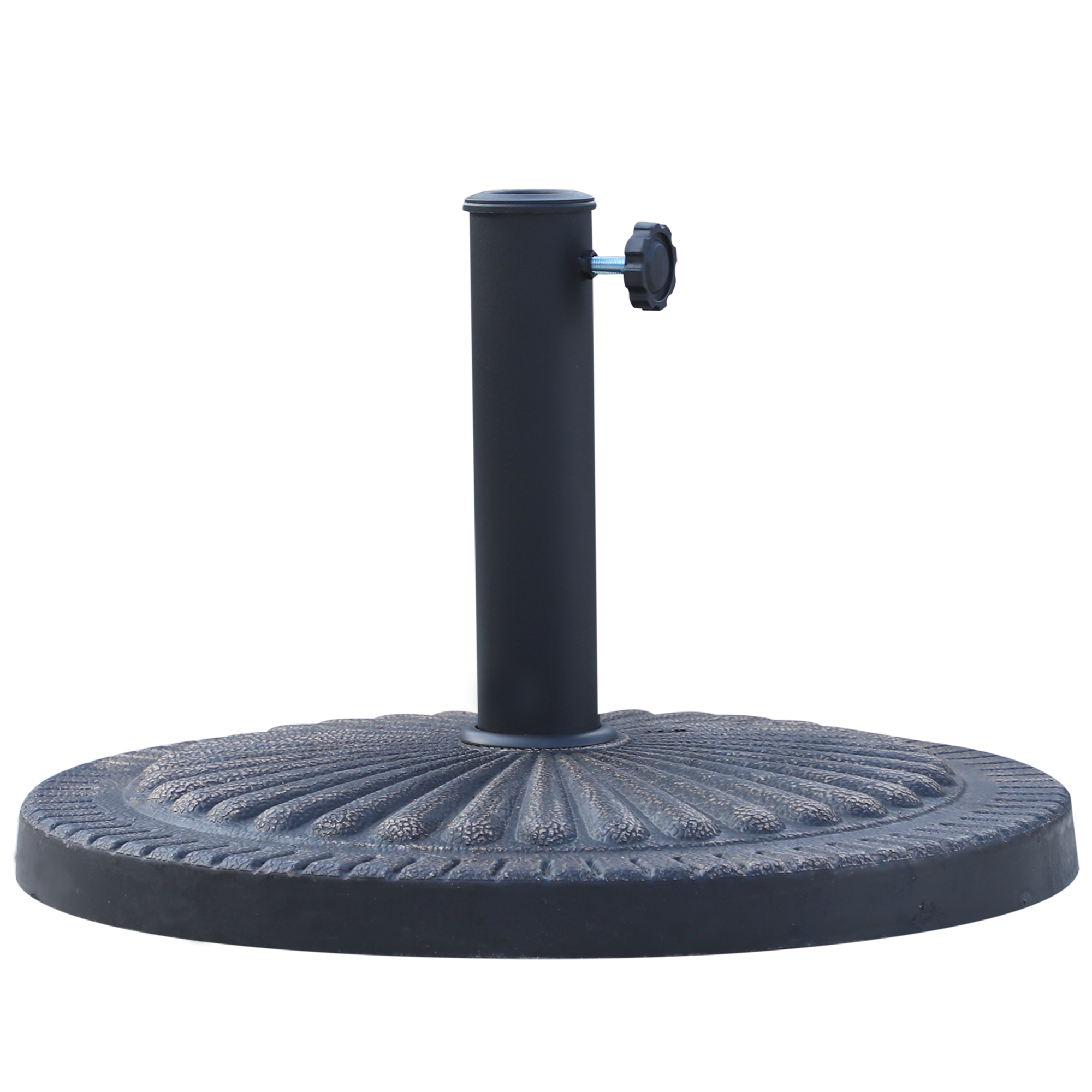 Outsunny Sonnenschirmständer Durchmesser 3,8-4,8cm Blumenmuster mit Knopf G günstig online kaufen