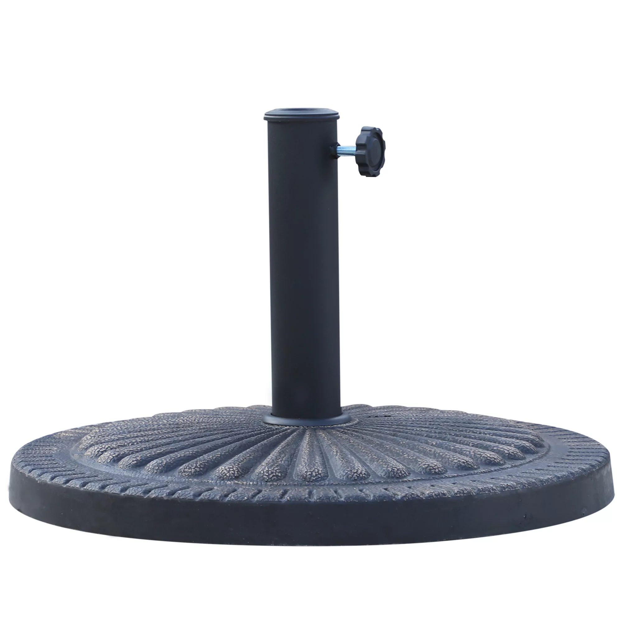 Outsunny Sonnenschirmständer Durchmesser 3,8-4,8cm Blumenmuster mit Knopf G günstig online kaufen
