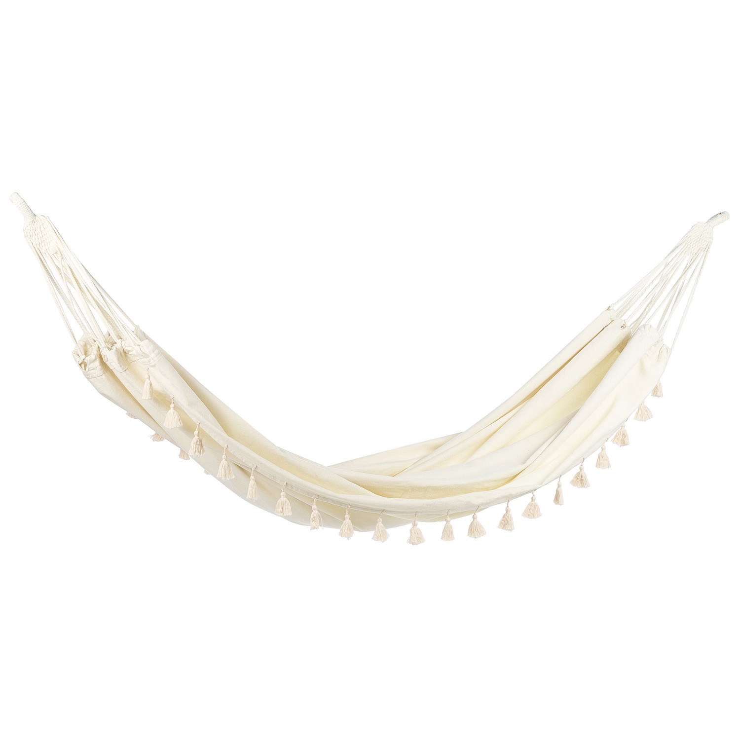 Beliani Hängematte Weiss 150x290x0.5 günstig online kaufen