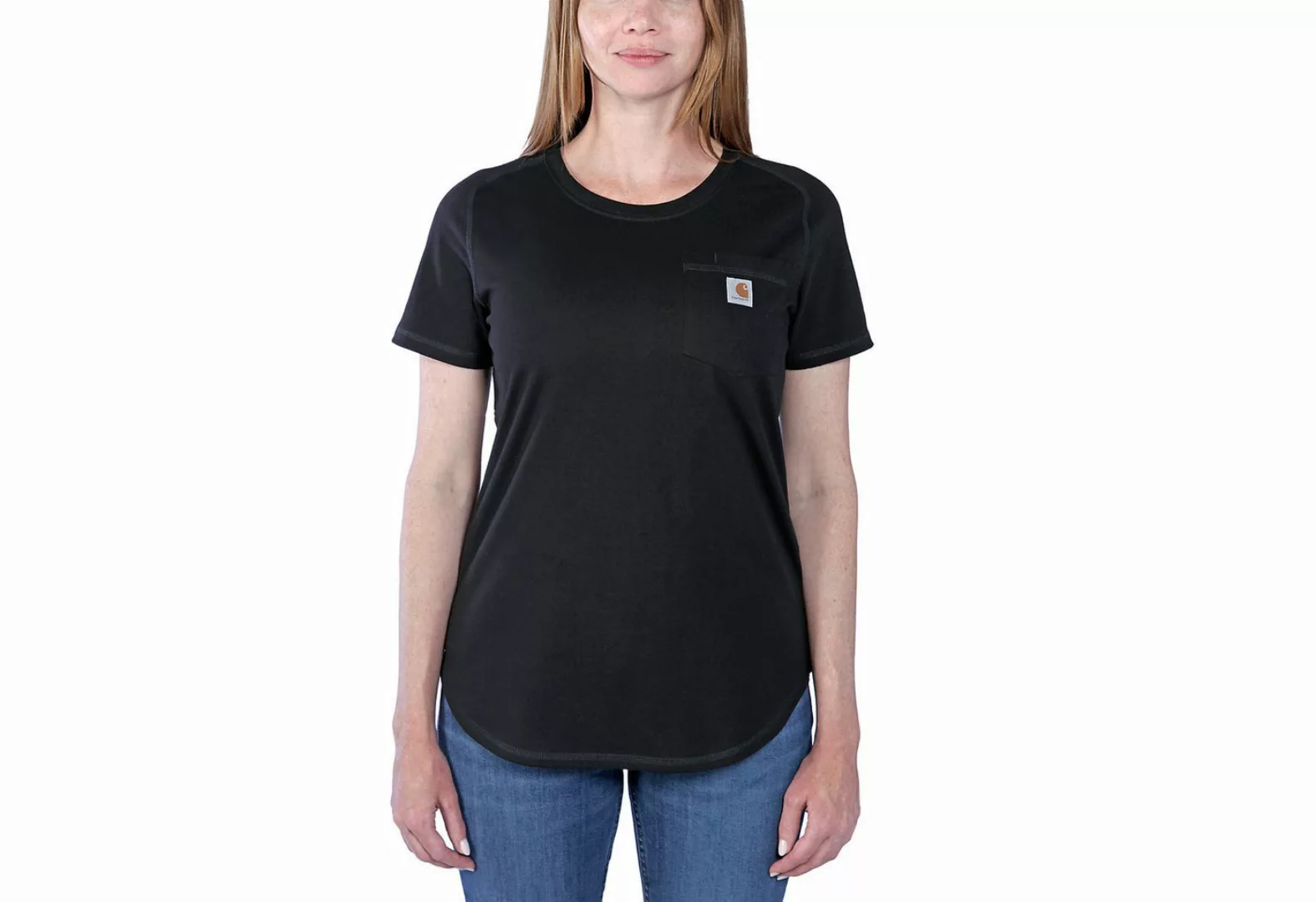 Carhartt T-Shirt Damen Force mit Brusttasche günstig online kaufen