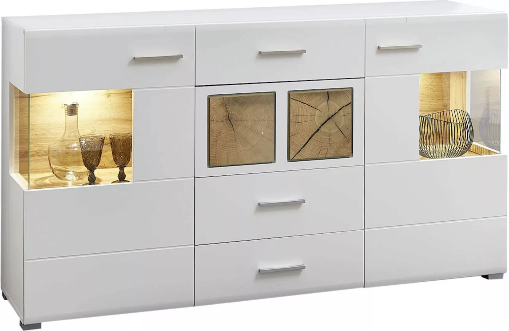 Sideboard  Cortina ¦ weiß ¦ Maße (cm): B: 170 H: 94 T: 42 Kommoden & Sidebo günstig online kaufen