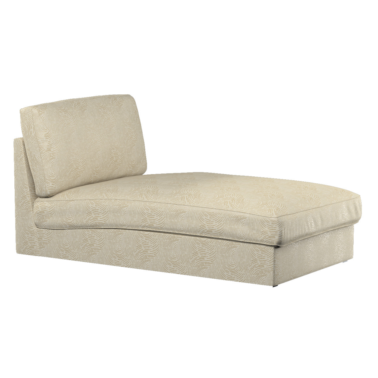 Bezug für Kivik Recamiere Sofa, beige-golden, Bezug für Kivik Recamiere, Li günstig online kaufen