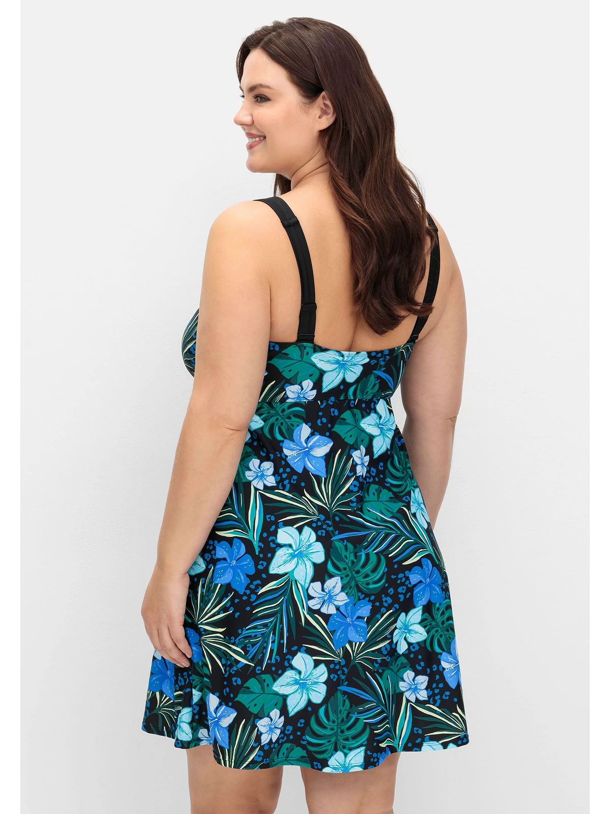 Sheego Badekleid "Große Größen", mit Blumenprint und integrierter Hose günstig online kaufen