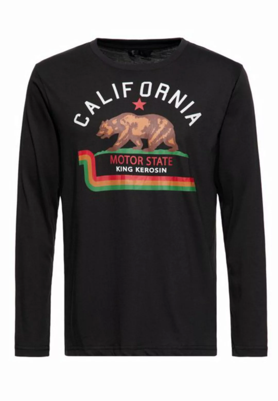 KingKerosin Langarmshirt California (1-tlg) mit Printmotiv günstig online kaufen