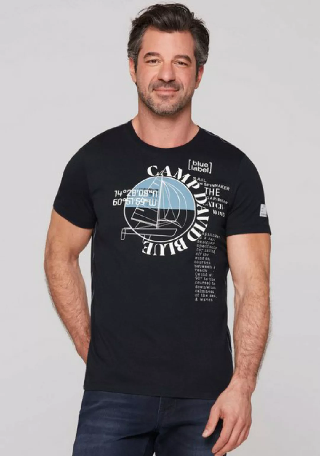 CAMP DAVID T-Shirt mit Wording-Prints günstig online kaufen