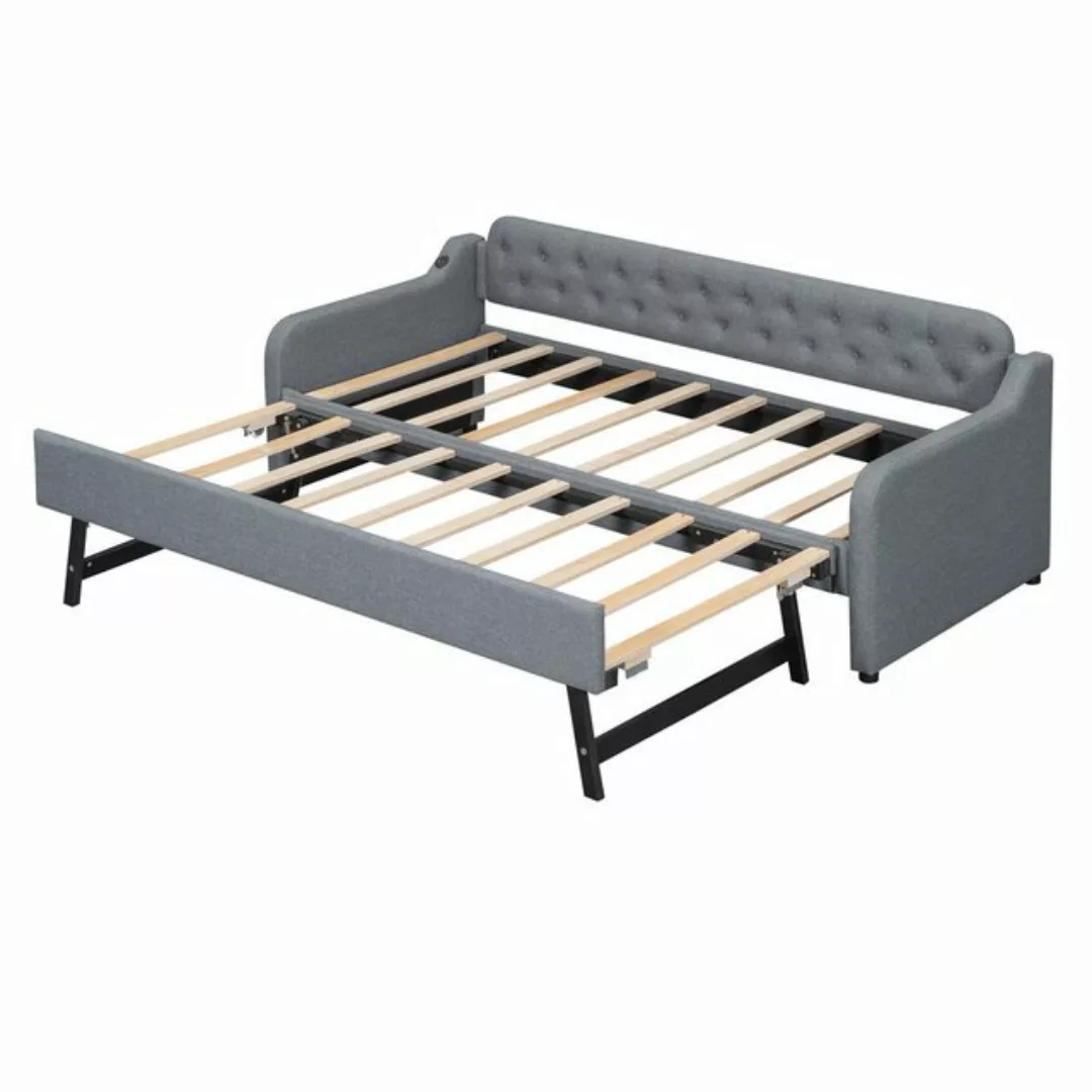 KoDise Schlafsofa 90×200cm Schlafsofa Tagesbett mit ausziehbares Rollbett, günstig online kaufen