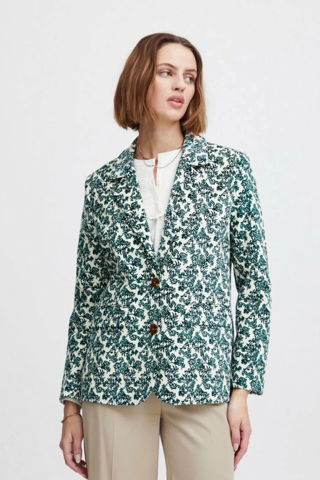 Atelier Rêve Jackenblazer IRSALOME BL modischer Blazer mit Muster günstig online kaufen