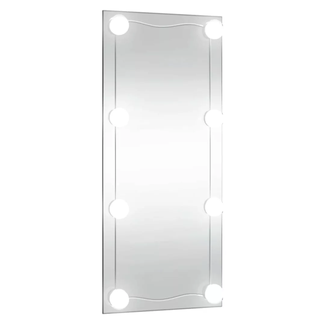 Vidaxl Wandspiegel Mit Led-leuchten 40x80 Cm Glas Rechteckig günstig online kaufen