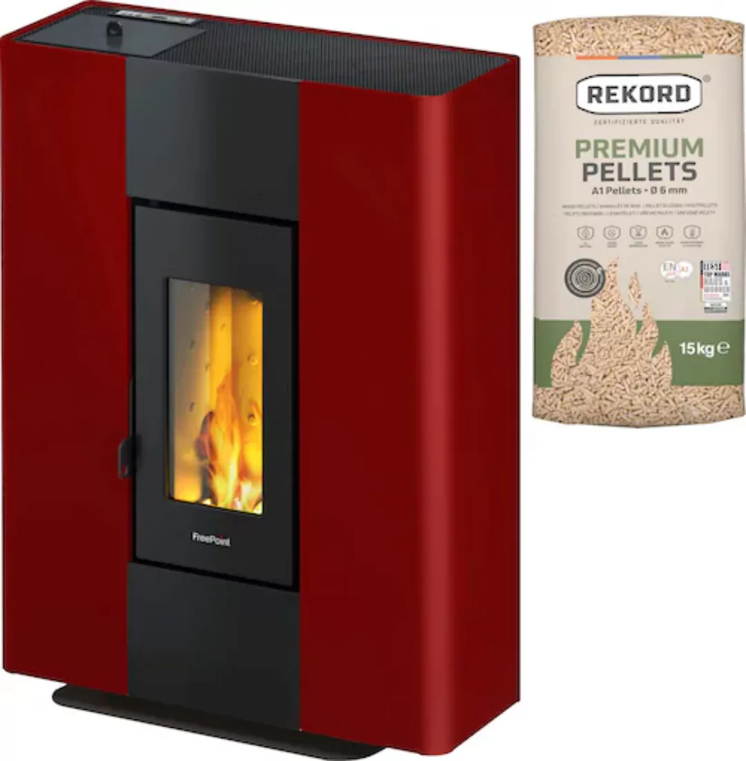 Freepoint Pelletofen Roxy Stand Stahl Anthrazit 2,7-7 kW EEK: A+ günstig online kaufen