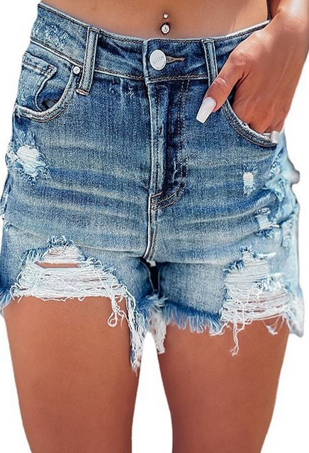 CHENIN Jeansshorts Zerrissene damen-jeansshorts mit hoher taille Stylische günstig online kaufen