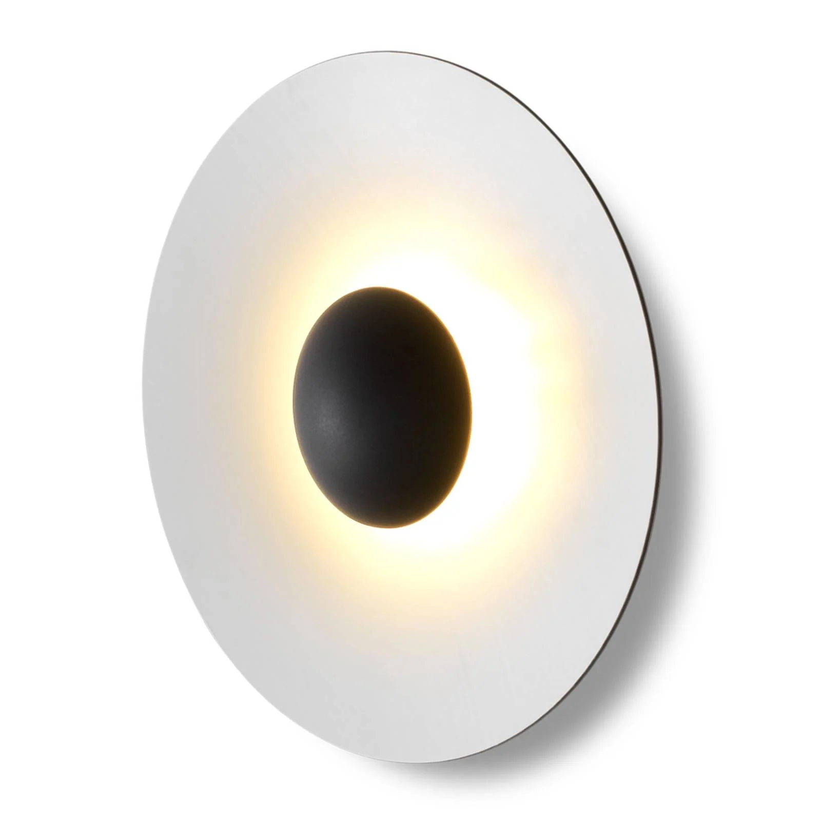MARSET Ginger 32C LED-Wandlampe Ø32cm eiche/weiß günstig online kaufen