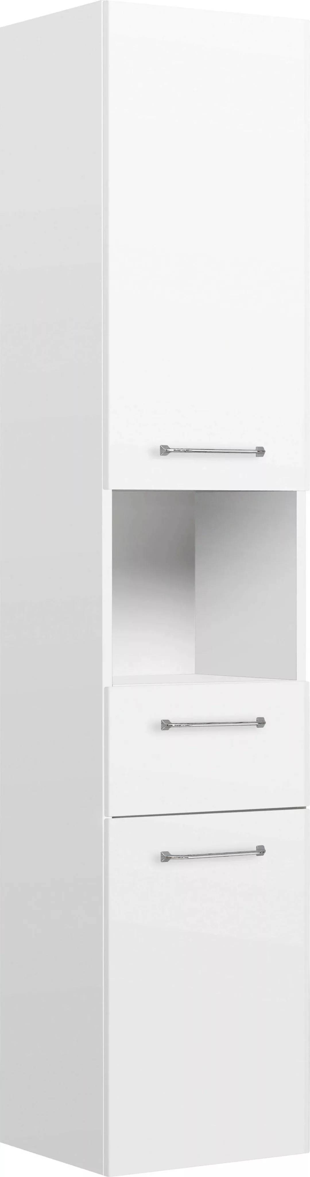 Saphir Hochschrank "Quickset Badschrank 35 cm breit, 2 Türen, 1 Nische, 1 S günstig online kaufen