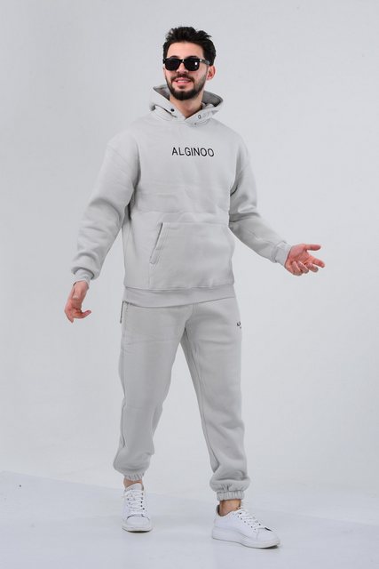 ALGINOO Kapuzenpullover Kapuzenpullover Rundhalsausschnitt günstig online kaufen