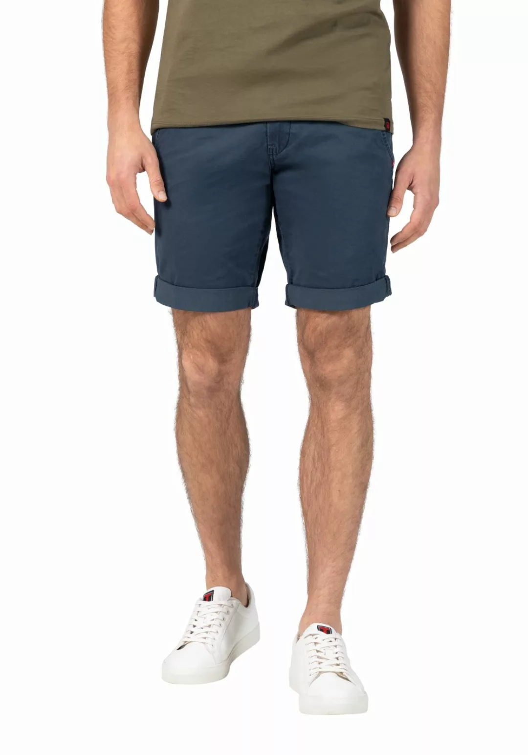 TIMEZONE Herren Chino Shorts SLIM JANNOTZ SHORT Mid Waist Slim Fit Blau Bei günstig online kaufen