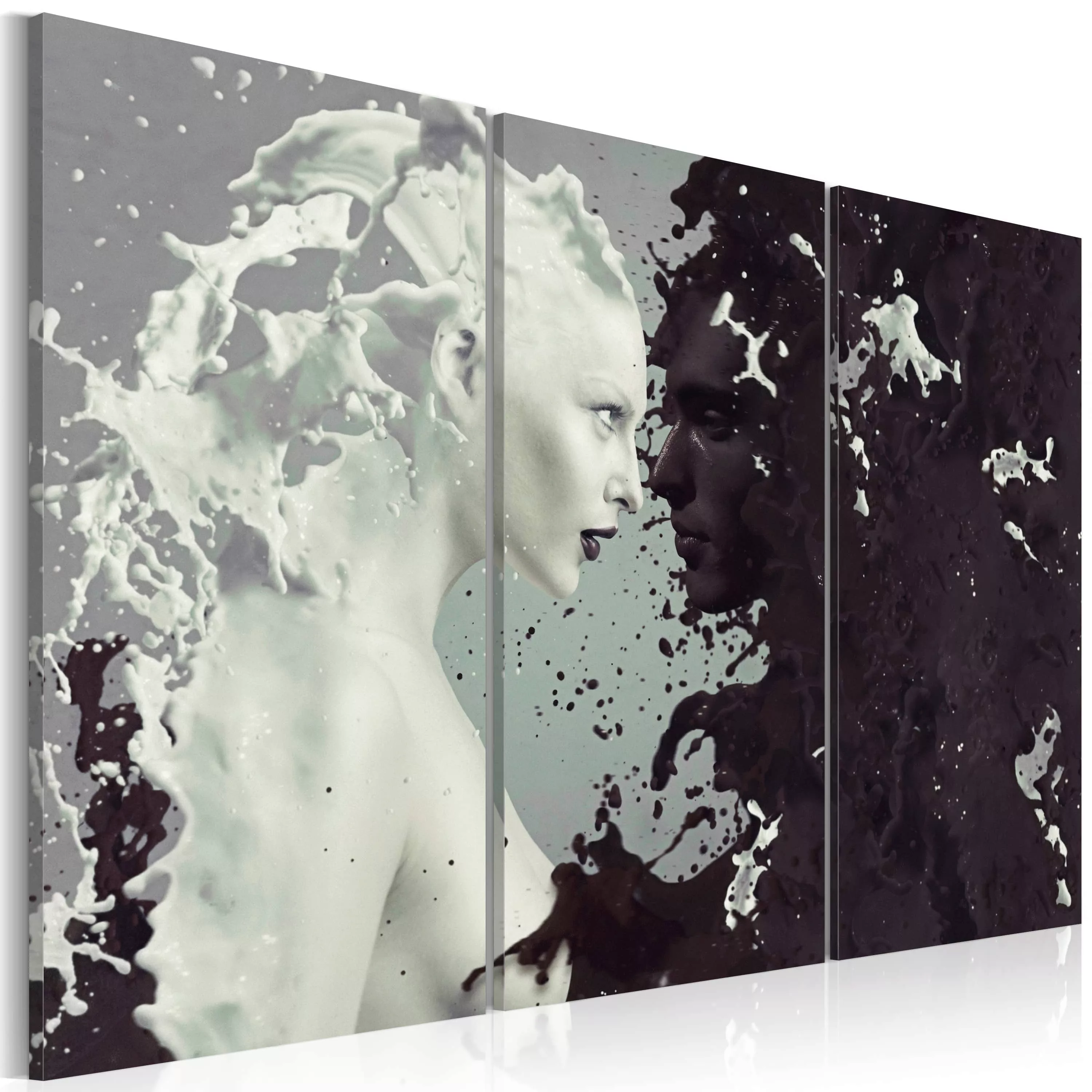 Wandbild - Black or white? - triptych günstig online kaufen