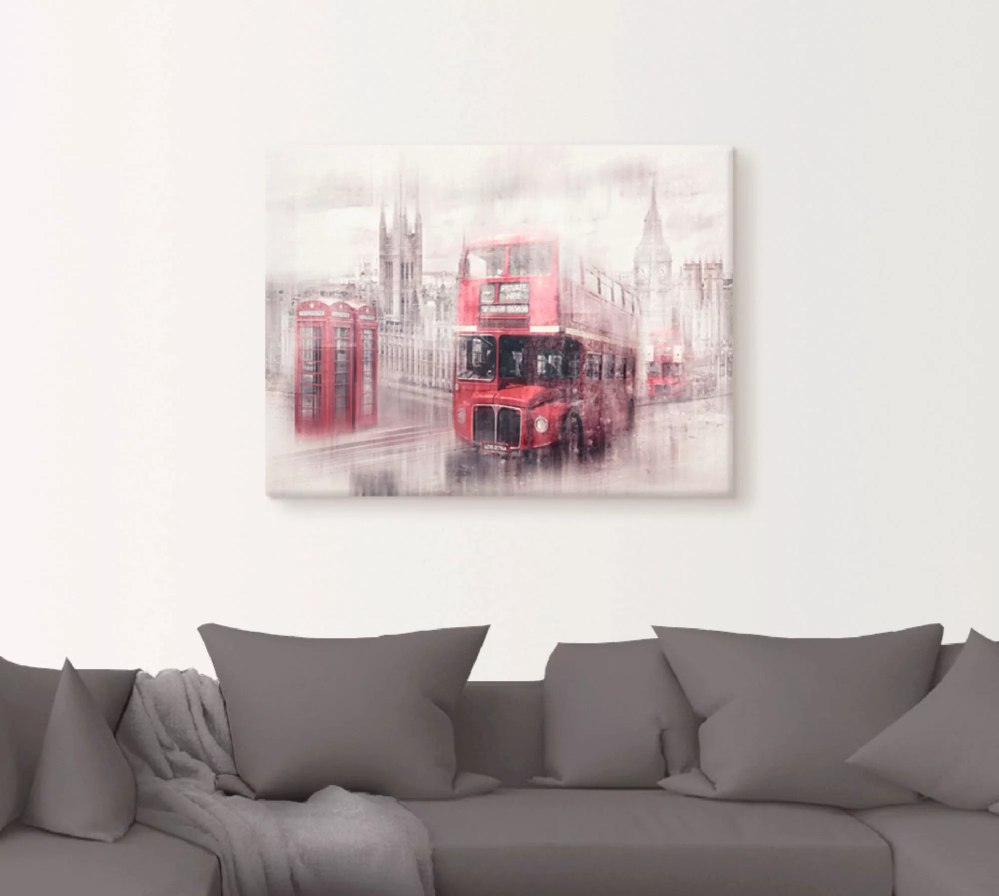 Artland Wandbild »London Westminster Collage«, Gebäude, (1 St.) günstig online kaufen