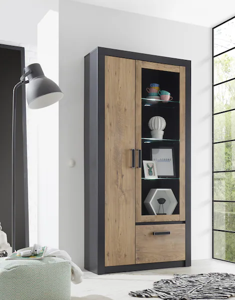 INOSIGN Vitrine "BRÜGGE", Glasvitrine, Stauraumvitrine, Standvitrine, Höhe günstig online kaufen