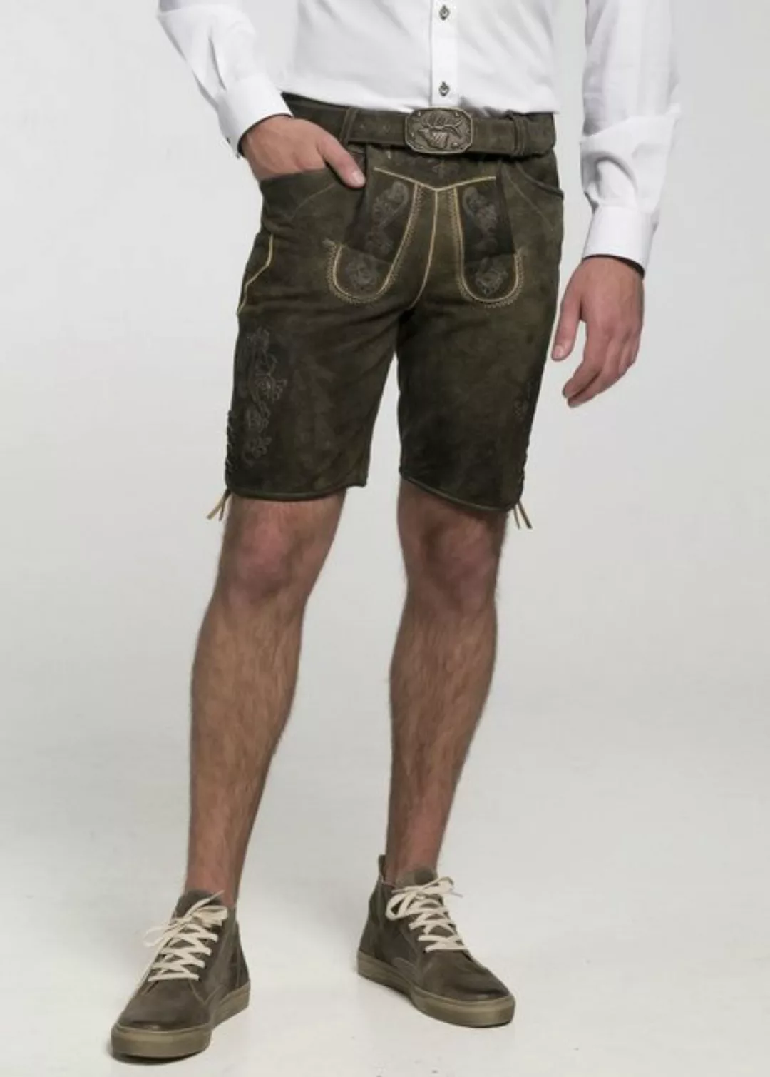 Spieth & Wensky Shorts Wagnun (1-tlg) mit dezenter Stickerei günstig online kaufen