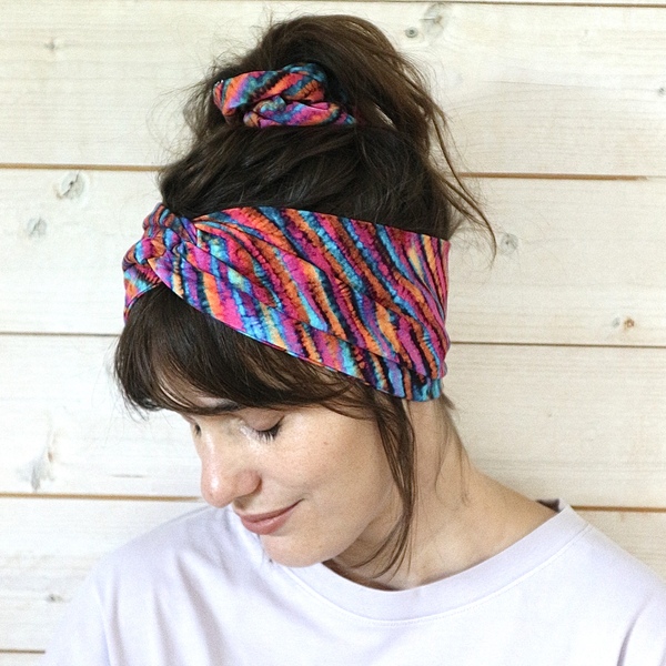 Veganes Denkefair Stirnband Batik Jersey günstig online kaufen