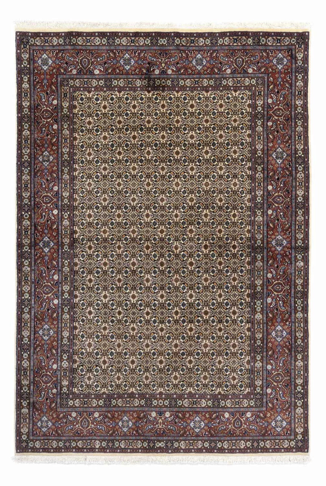 morgenland Wollteppich »Moud Stark Gemustert Beige 348 x 245 cm«, rechtecki günstig online kaufen