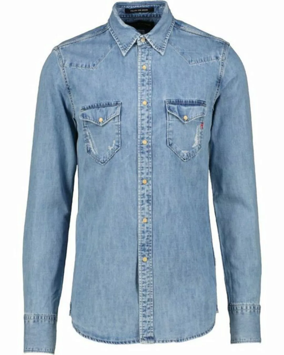 Replay Jeanshemd Herren Jeanshemd Westernhemd AGED ECO (1-tlg) günstig online kaufen