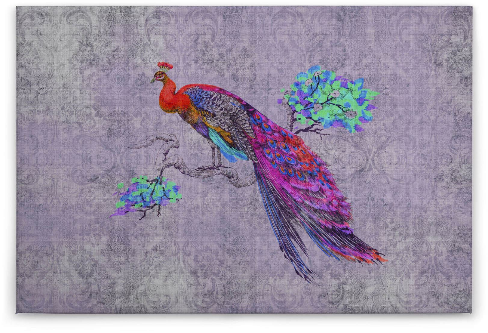 A.S. Création Leinwandbild "peacock 3", Kunst-Tiere-Kinder, (1 St.), Keilra günstig online kaufen