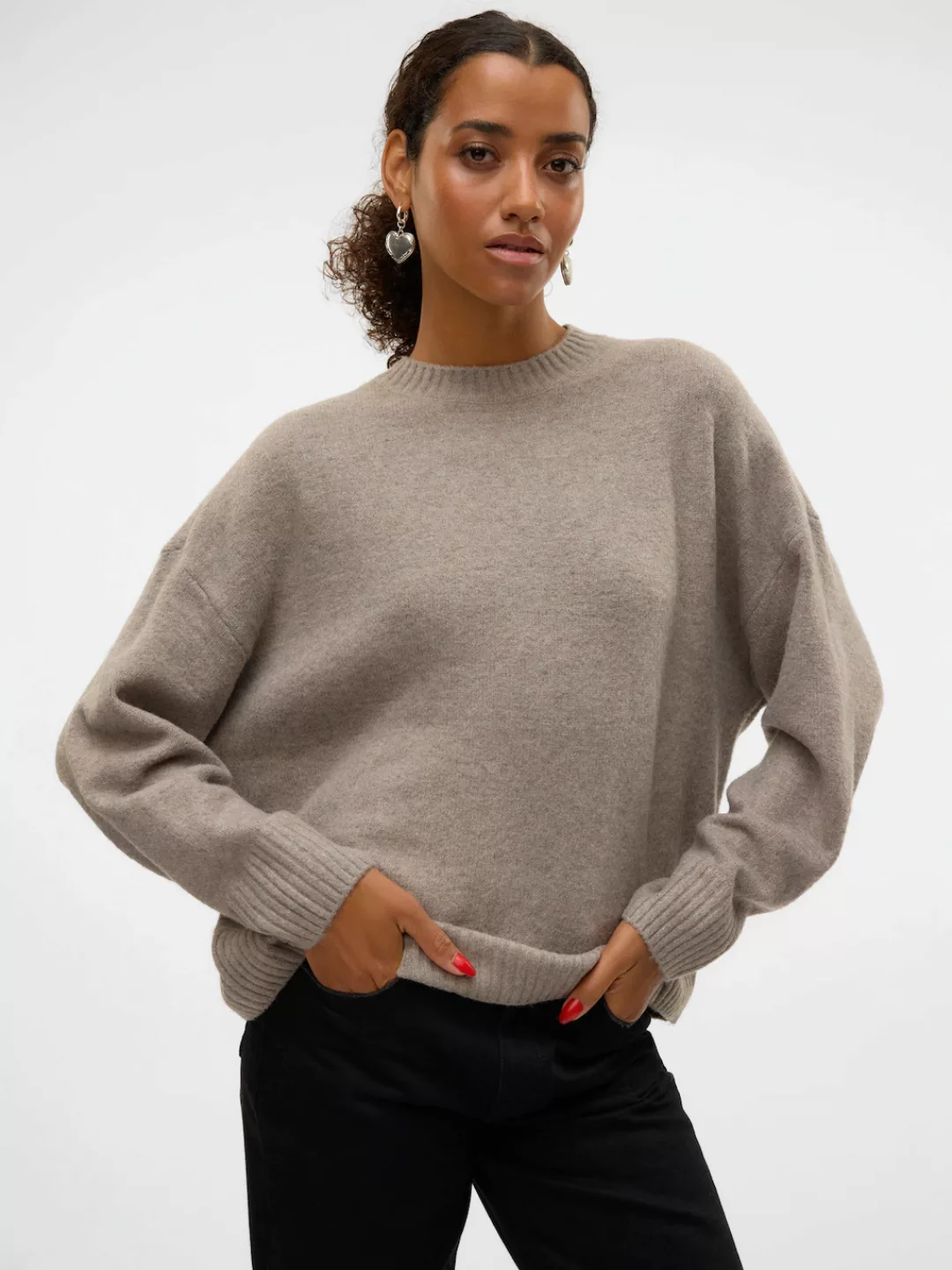 Vero Moda Strickpullover "VMBOOM LS O-NECK PULLOVER GA NOOS" günstig online kaufen