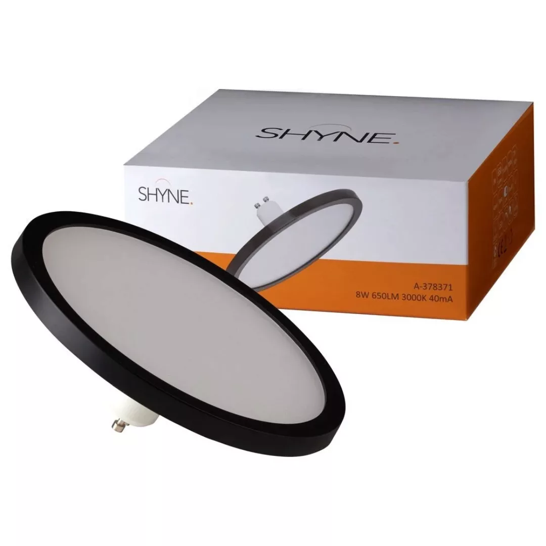 SHYNE | LED GU10 Panelleuchtmittel, 145mm, dimmbar in Schwarz-matt günstig online kaufen