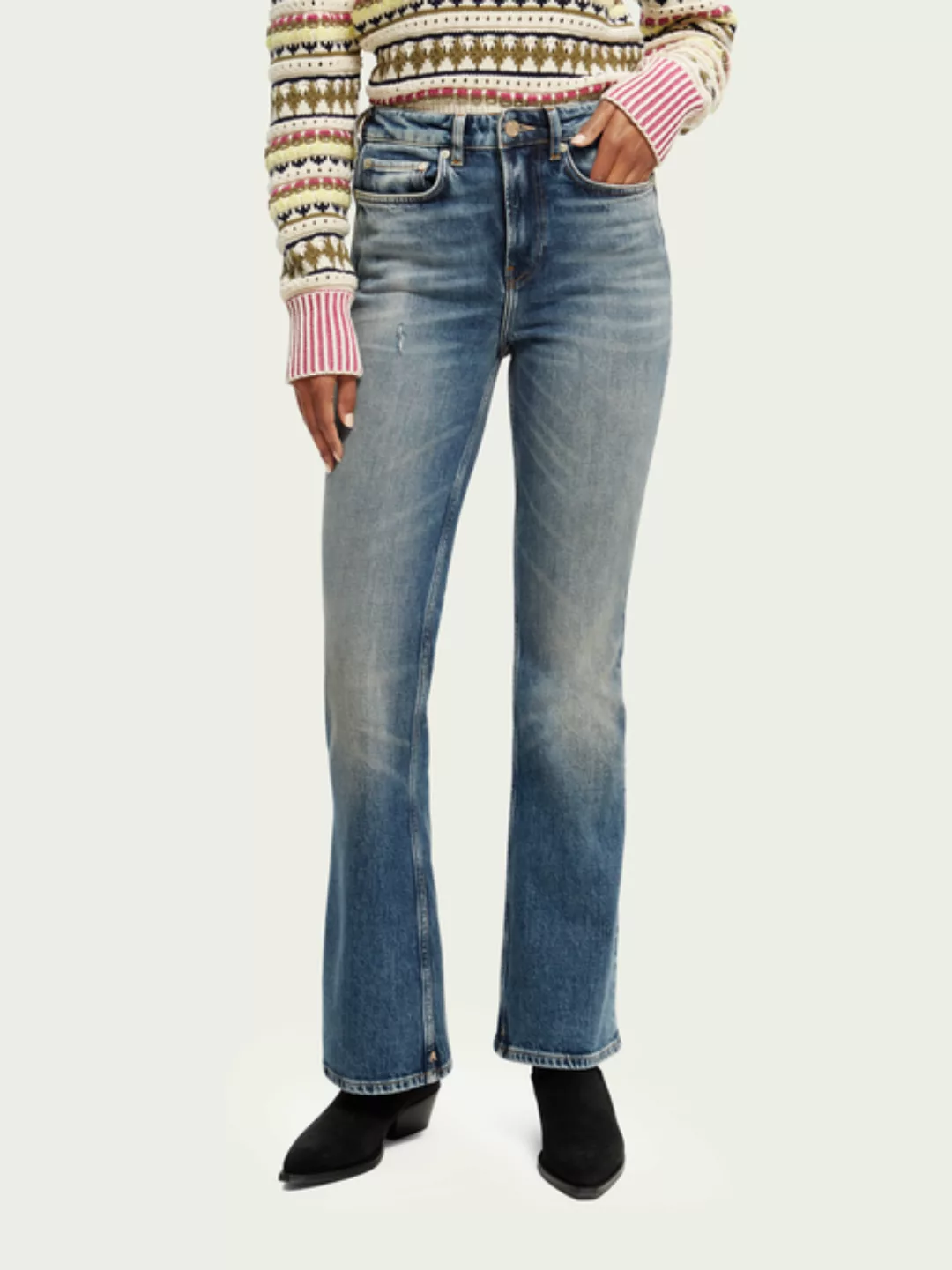 Scotch & Soda The Charm klassische ausgestellte High-Rise Jeans günstig online kaufen