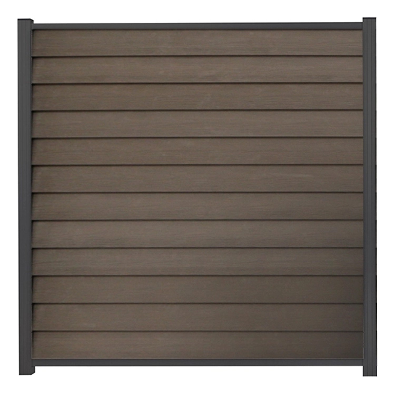 GartenLand WPC Zaun Set Schwedenprofil ca. 180 x 180 cm Sichtschutz Steckza günstig online kaufen