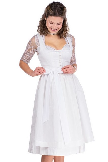 Hammerschmid Dirndl Midi Dirndl 2tlg. - PILLERSEE - weiß günstig online kaufen