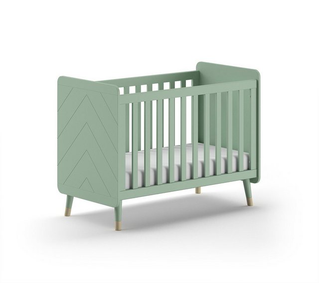 58 aufm Kessel Bettgestell Babybett Kamillah 124x68x96 Gitterbett Wiege Bet günstig online kaufen